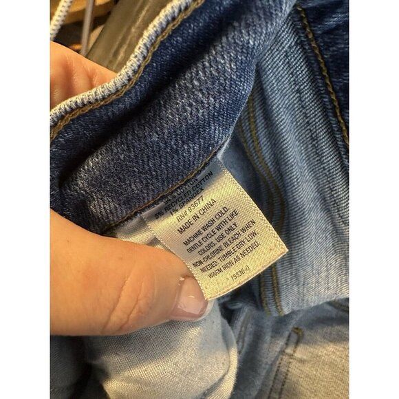 Mutual Weave 29x32 The Straight Leg Medium Dark Wash Women’s Stretch Jeans Denim - Picture 9 of 10